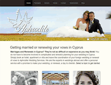 Tablet Screenshot of marriageincyprus.com